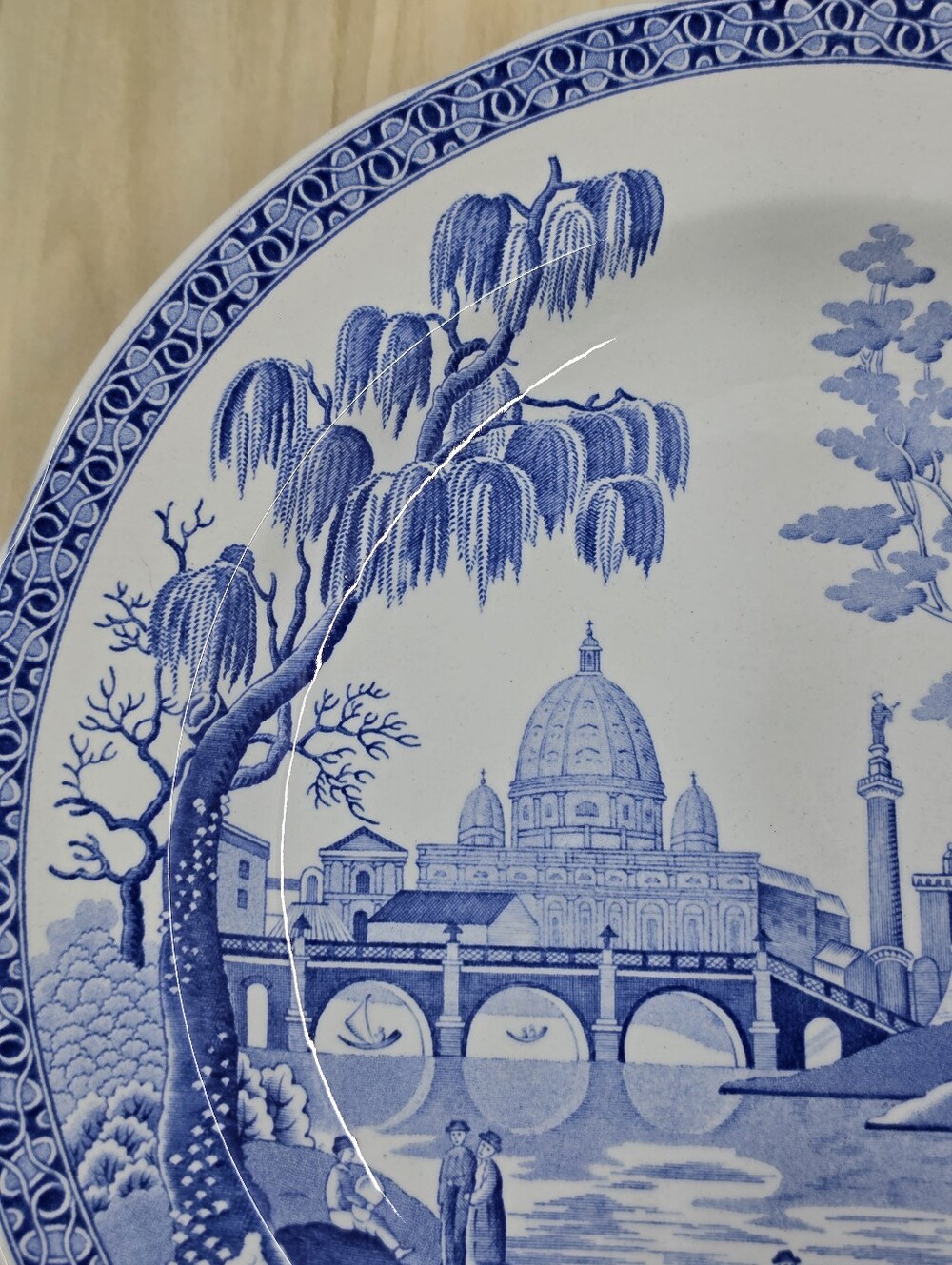 Spode Blue Room Collection Rome Dinner Plate Made In England - Picture 11 of 16